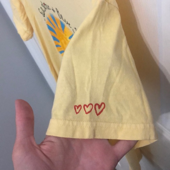 Yellow Sunshine &Blue Skies short sleeve shirt - Picture 2 of 4